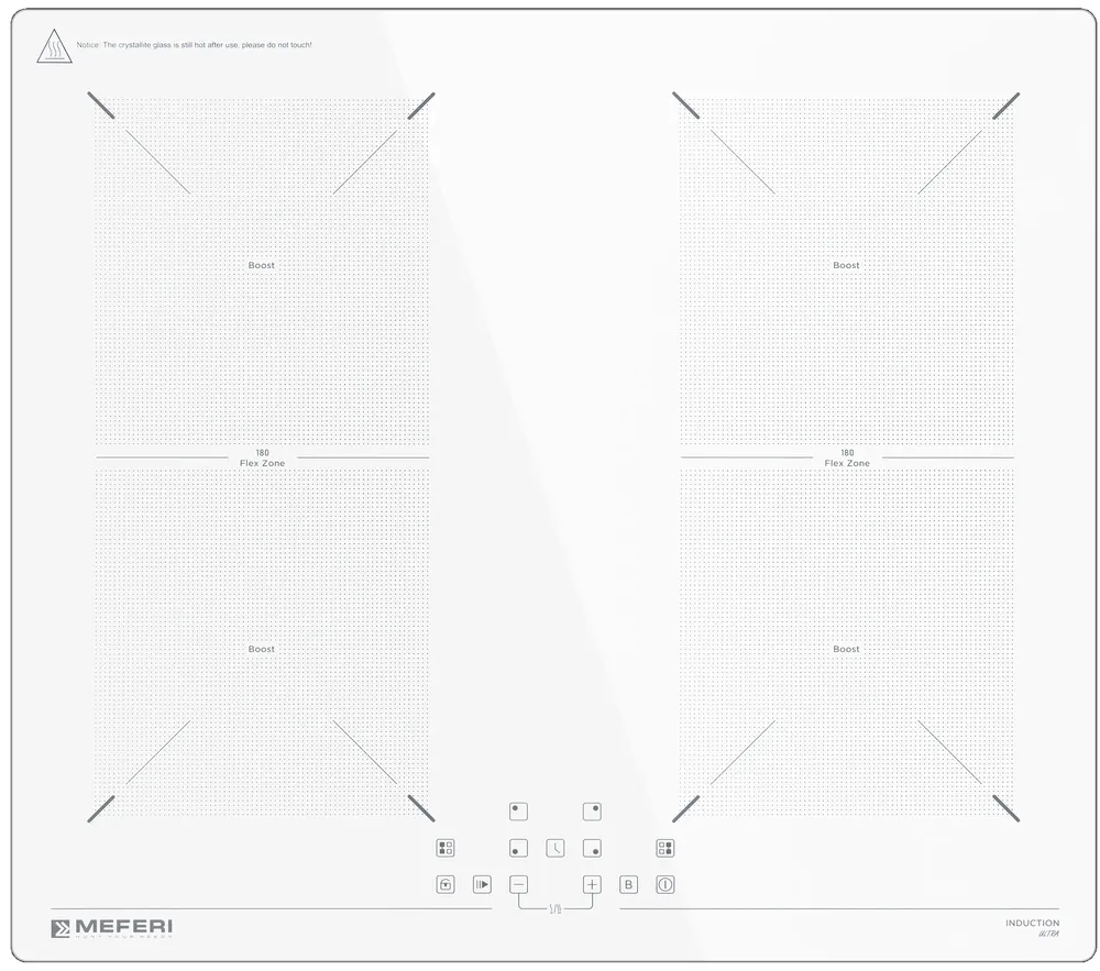 Фото товара: MEFERI MIH604WH ULTRA индукционная поверхность