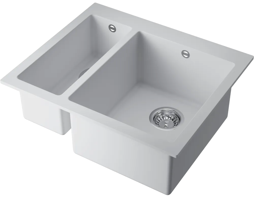 Детальное фото товара: Omoikiri Bosen 59-2A-WH, мойка, керамика, белый