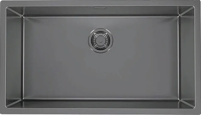 Детальное фото товара: ALVEUS QUADRIX MONARCH 60 ANTRACIT, мойка, нерж. сталь, антрацит (в комплекте с выпуском без сифона)