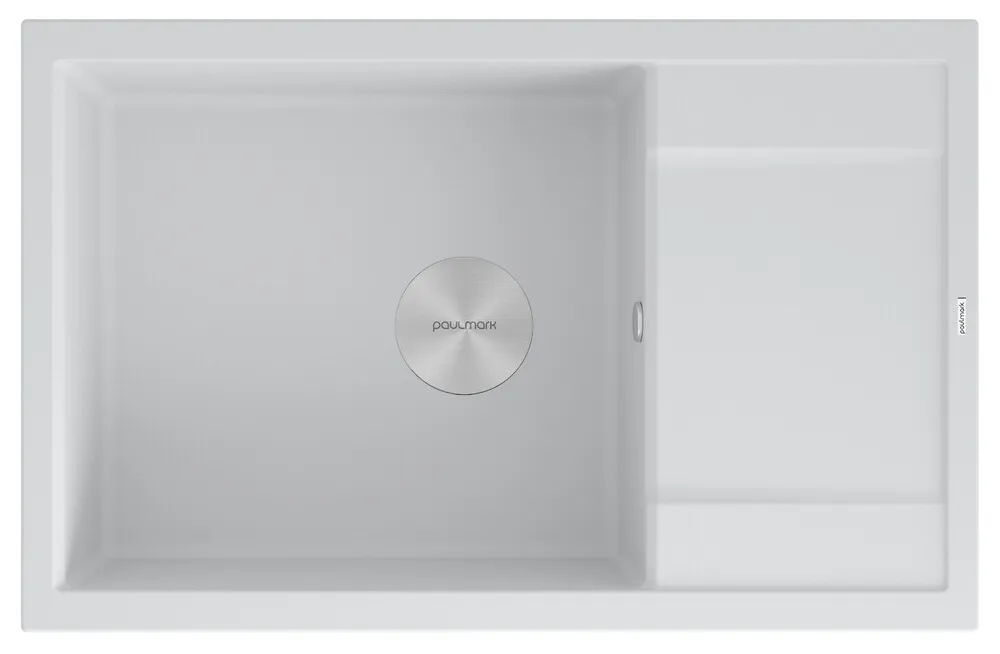 Фото товара: Paulmark FLUGEN 60, мойка, гранит, белый