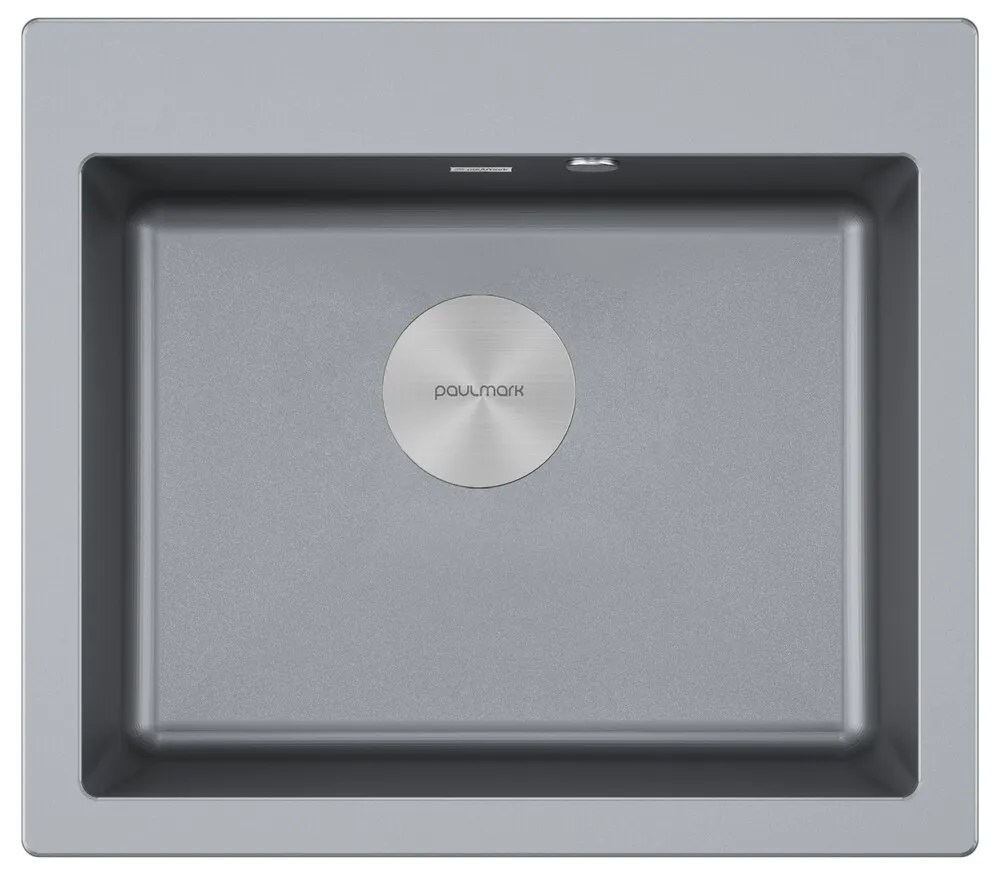 Фото товара: Paulmark KANTE 60, мойка, гранит, серый металлик