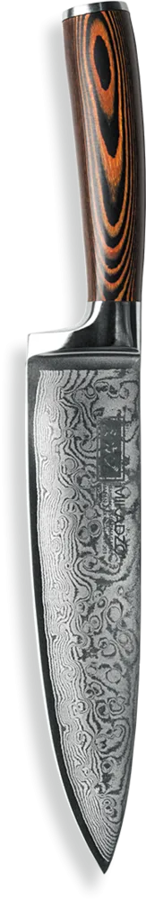 Фото товара: Omoikiri Damascus Suminagashi нож "Шеф", 203 мм