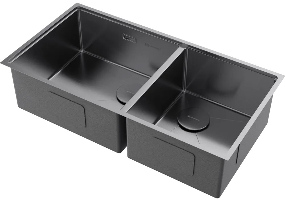 Детальное фото товара: Omoikiri Taki 85-2-LB-U/IF-IN Side, мойка, нержавеющая сталь