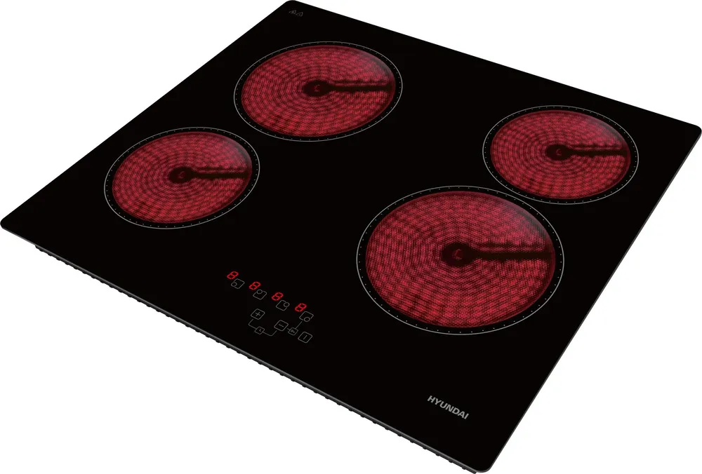 Детальное фото товара: Hyundai HHE 6410 BG стеклокерамическая поверхность