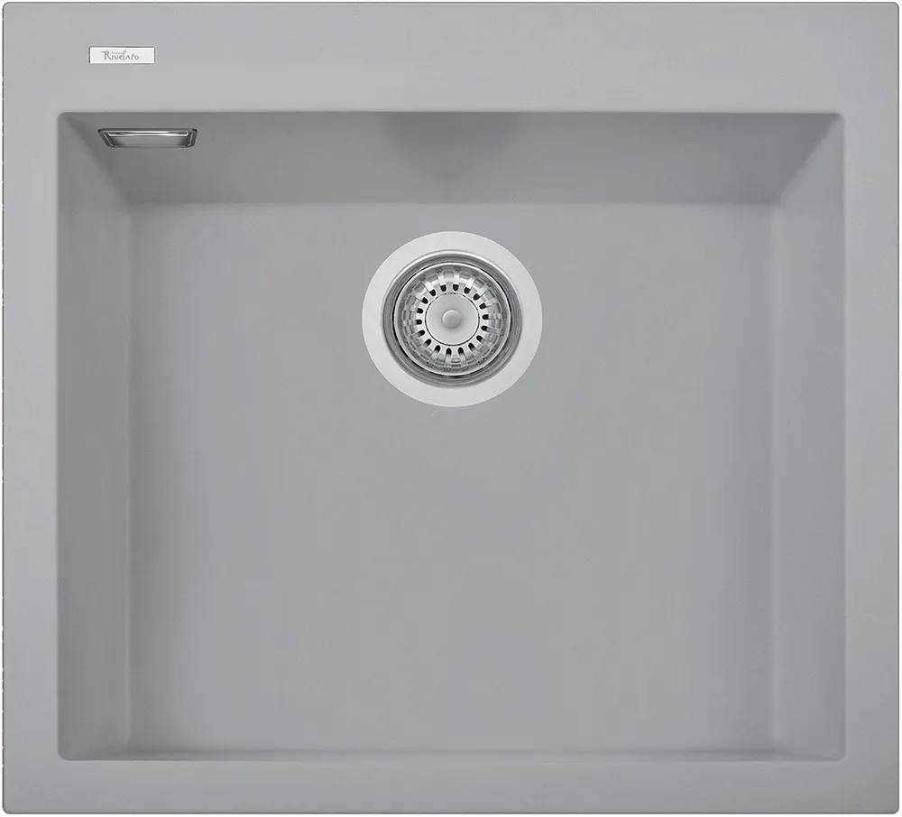 Фото товара: Rivelato ZENO ZN-5650 grigio puro, мойка, керамика, серый
