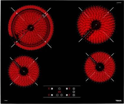 Фото товара: Teka TT 6420 BLACK стеклокерамическая поверхность