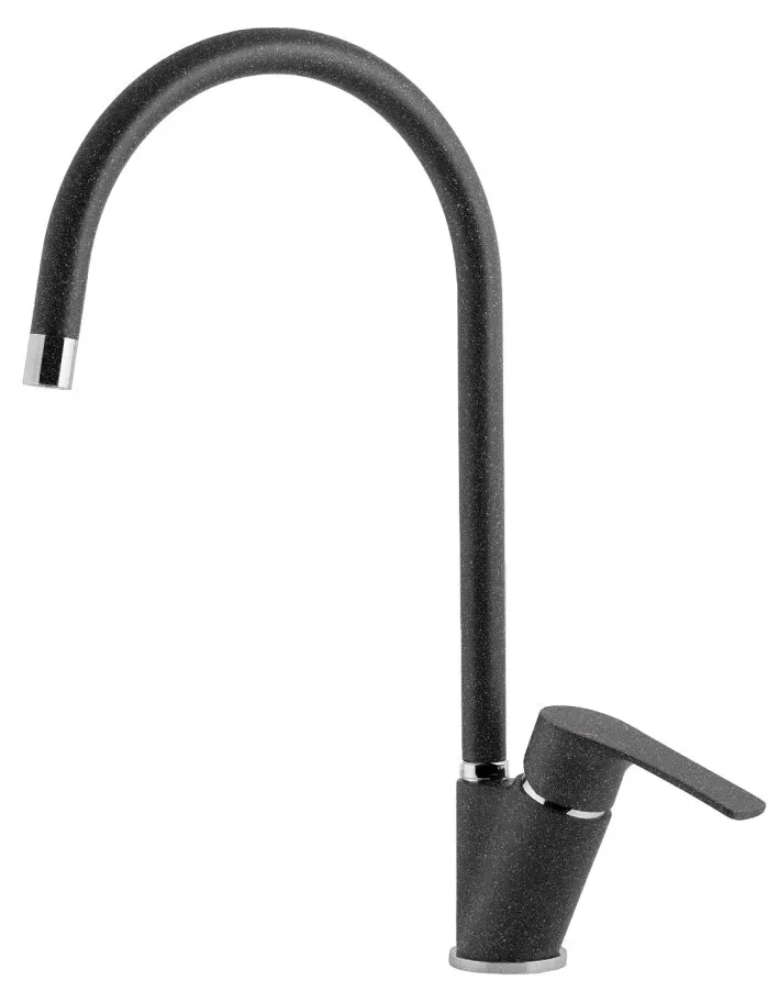 Фото товара: GranFest 5023, смеситель, мрамор, графит