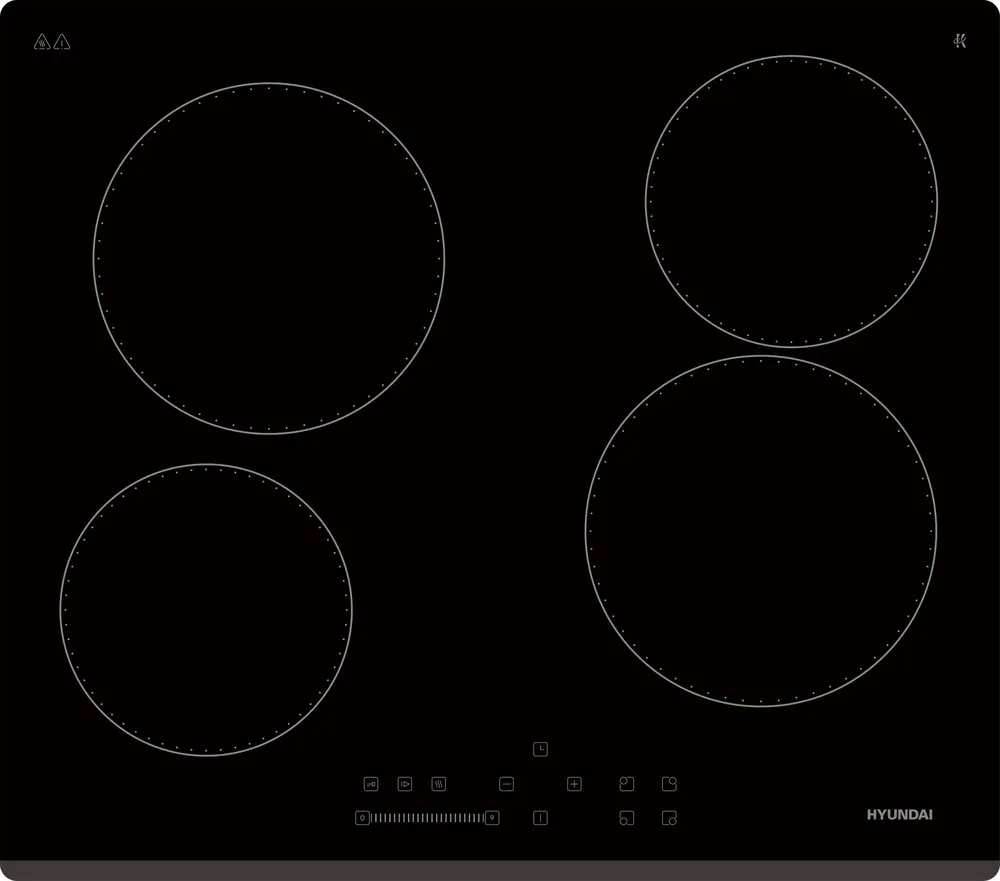 Детальное фото товара: Hyundai HHE 6451 BG стеклокерамическая поверхность