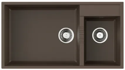 Детальное фото товара: Omoikiri Tedori 85-2-U-ES, мойка, гранит, espresso