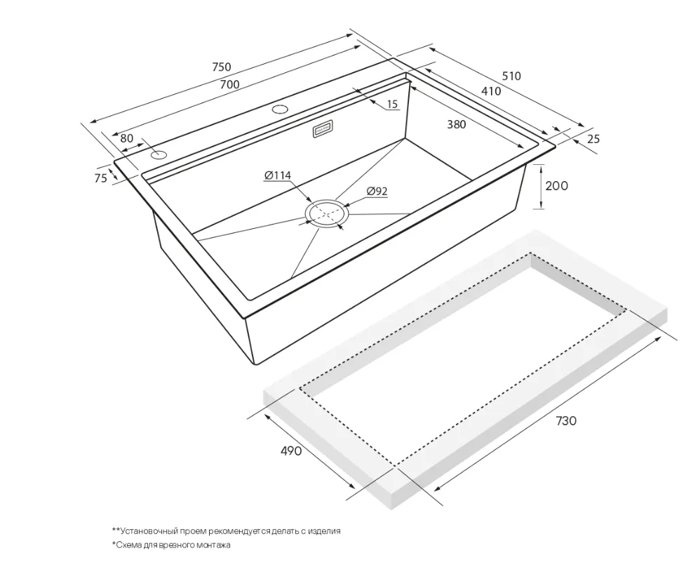 Схема встраивания