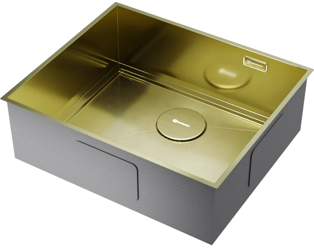 Детальное фото товара: Omoikiri Kasen 53-INT LG, мойка, нержавеющая сталь/светлое золото