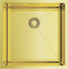 Детальное фото товара: Omoikiri Taki 44-U/IF-LG, мойка, нержавеющая сталь/светлое золото