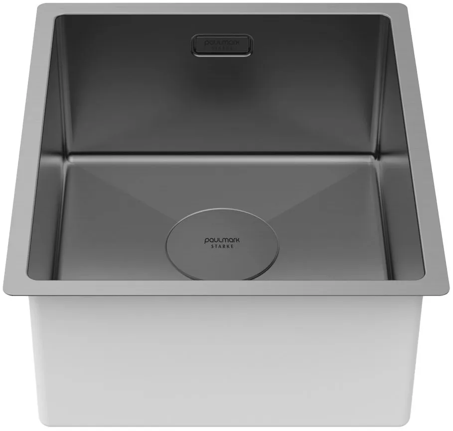 Детальное фото товара: Paulmark NEXT 38 UNI, мойка, нержавеющая сталь, вороненая сталь