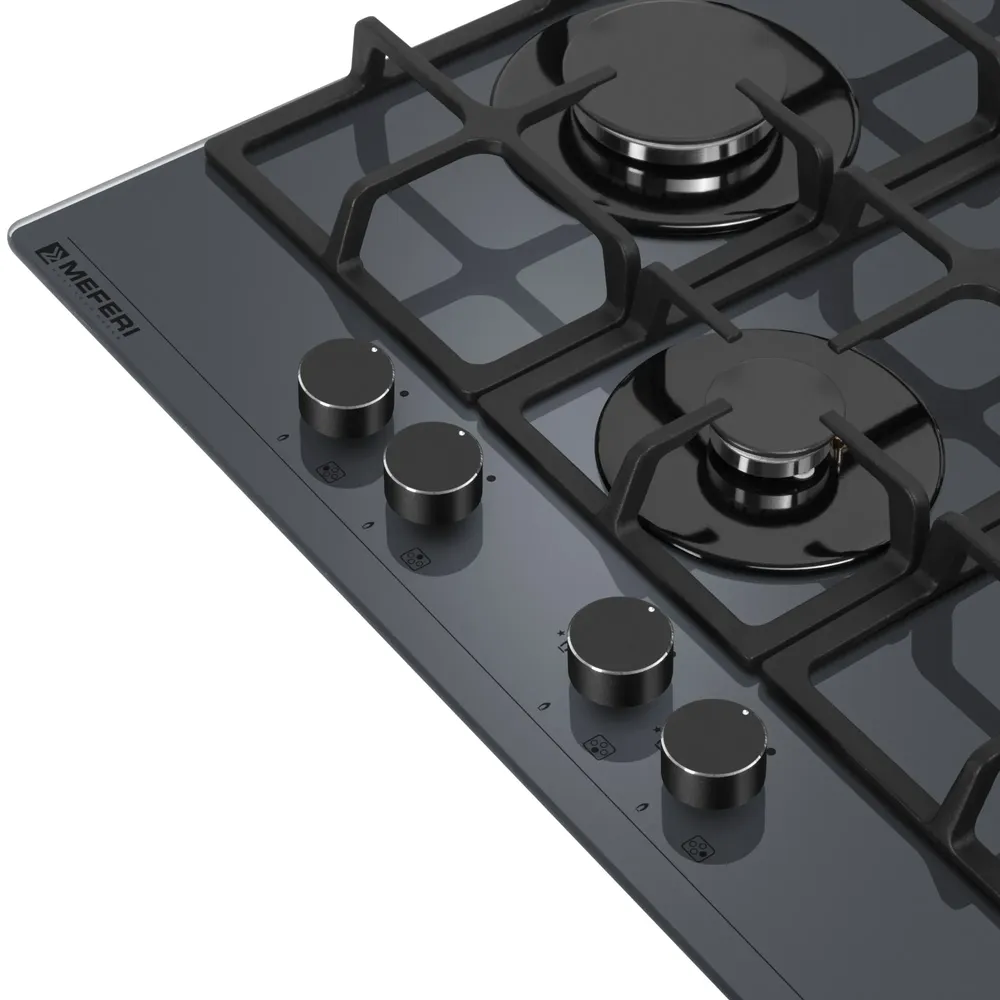 Детальное фото товара: MEFERI MGH604GR GLASS ULTRA газовая поверхность