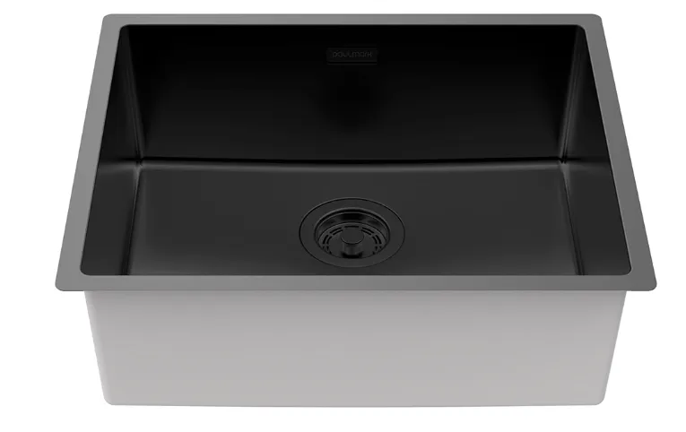 Детальное фото товара: Paulmark LASSAN 54 UNI, мойка, нержавеющая сталь, матовый черный