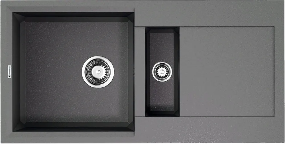 Детальное фото товара: Omoikiri Sakaime 86-2-GR, мойка, гранит, leningrad grey
