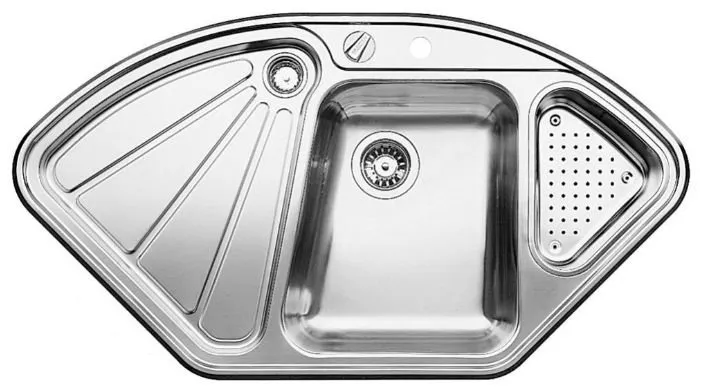 Фото товара: Blanco Delta-IF, мойка, нержавеющая сталь с зеркальной полировкой с клапаном-автоматом