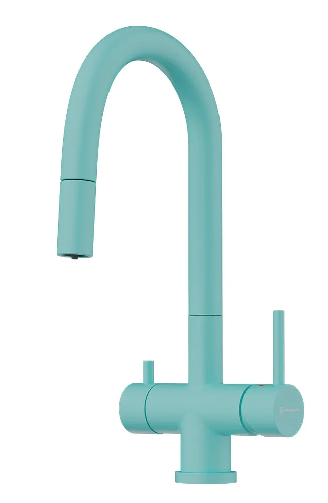 Фото товара: Omoikiri Akita-S AZ, смеситель, azur blue