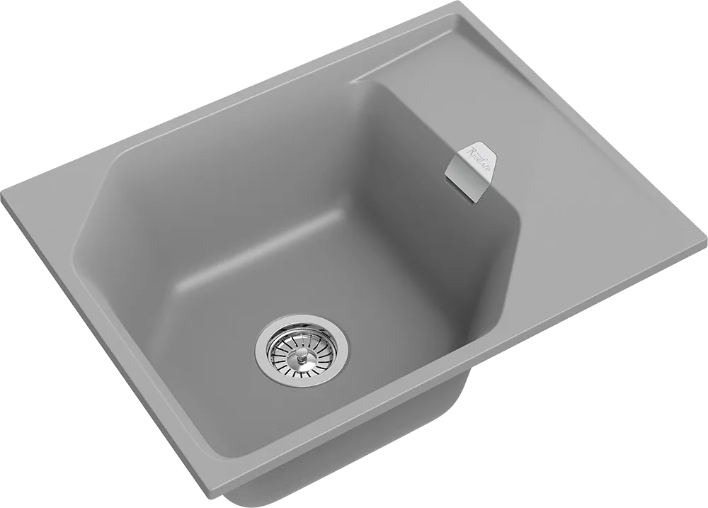 Детальное фото товара: Rivelato LOCUS LS-65 grigio metallizzato, мойка, гранит, серый металлик