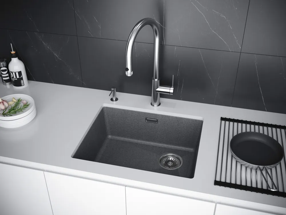 Детальное фото товара: Paulmark LUMI 55UNI, мойка, гранит, графит