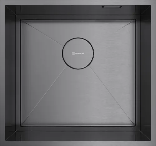 Детальное фото товара: Omoikiri Kasen 48-26 INT GM, мойка, нержавеющая сталь/вороненая сталь 