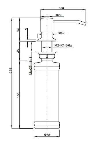 Детальное фото товара: GranFest GF-Z-5001, дозатор, PVD графит