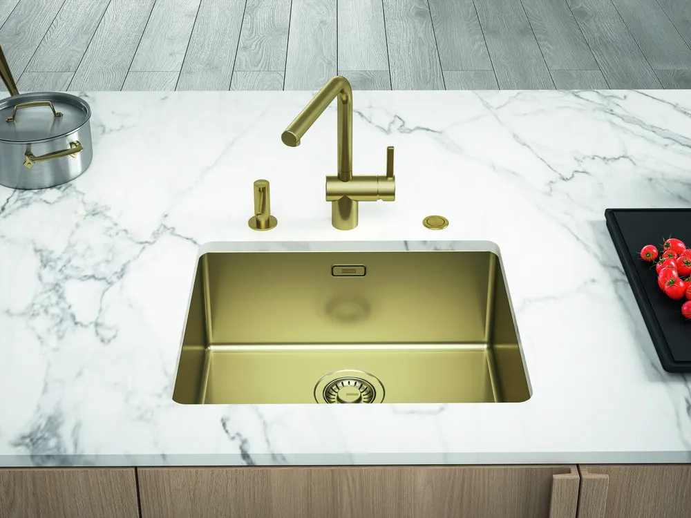 Детальное фото товара: Franke BXM 210/110-50 F-INOX, мойка, нержавеющая сталь, золото