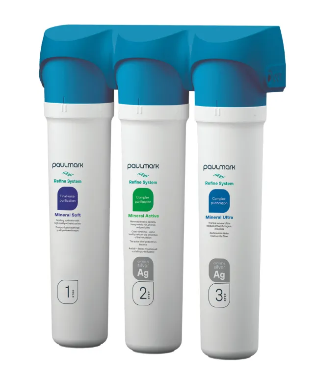 Детальное фото товара: Paulmark Система фильтрации воды 3-х ступенчатая Refine System