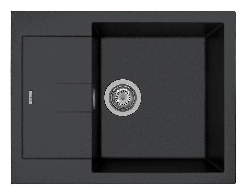 Детальное фото товара: Rivelato LUMO LM-6550 nero opaco, мойка, гранит, черный