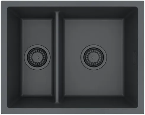 Детальное фото товара: ALVEUS OMNI 50 GRANITAL DEEP BLACK-G90 BE, мойка, гранит, черный матовый (в комп. с сифоном 1149000)