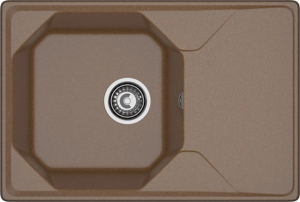 Детальное фото товара: GranFest UNIQUE GF-U-740L, мойка, мрамор, терракот