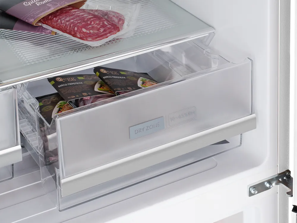 Детальное фото товара: Weissgauff WCD 450 White Rock Glass NoFrost Inverter