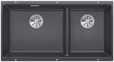 Детальное фото товара: Blanco Subline 480/320-U, мойка, гранит, темная скала