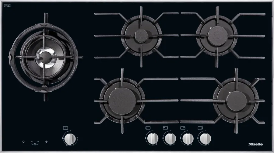 Фото товара: Miele KM 3054-1 OBSW газовая поверхность