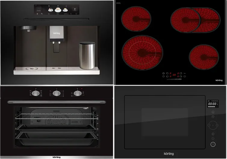 Фото товара: KORTING HK 62550 B + OKB 370 CMX + KMI 825 TGN + KCM 9830 BCG