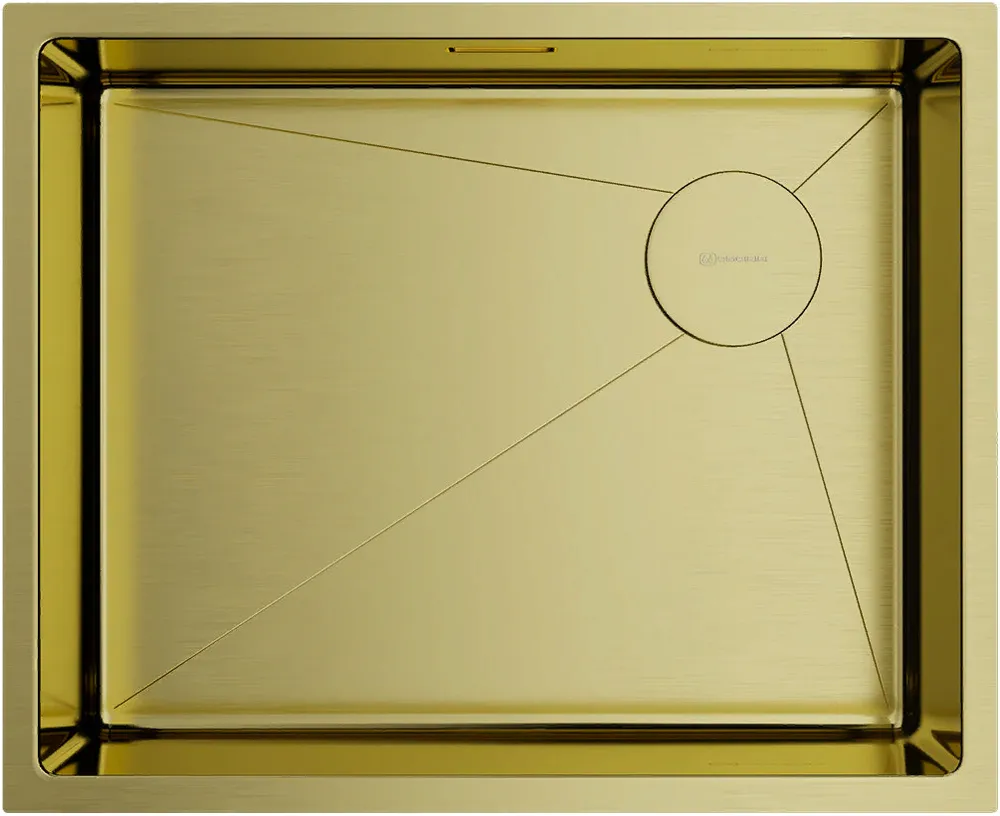 Фото товара: Omoikiri Taki 54-U/IF-LG Side SF, мойка, нержавеющая сталь/светлое золото