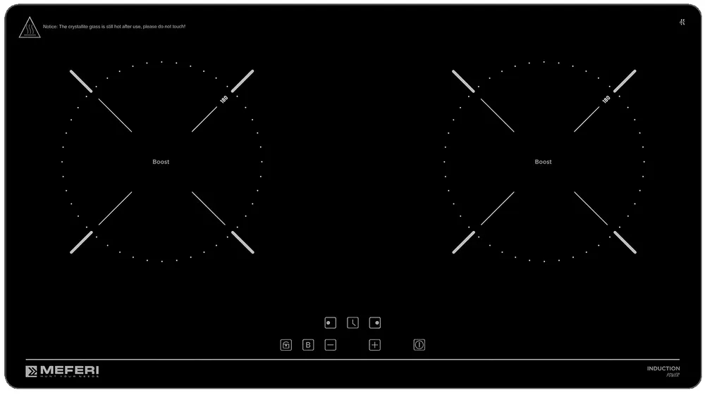 Фото товара: MEFERI MIH602BK POWER индукционная поверхность