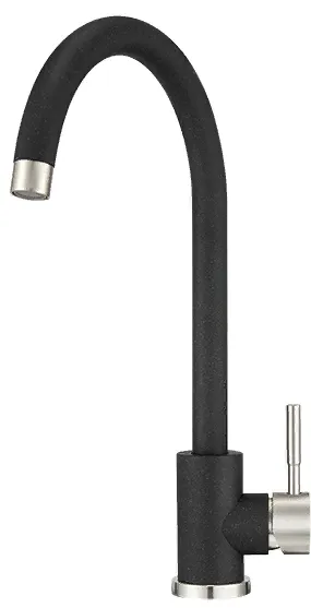 Фото товара: GRANULA 4031 смеситель, гранит, черный