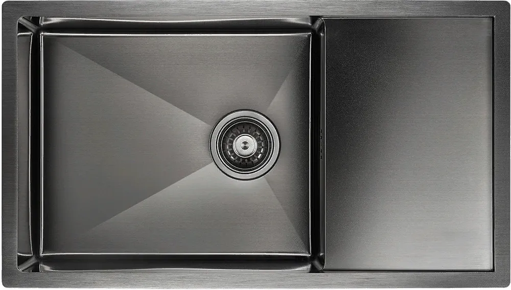 Фото товара: Paulmark GERBERG 78F UNI, мойка, нержавеющая сталь, вороненая сталь