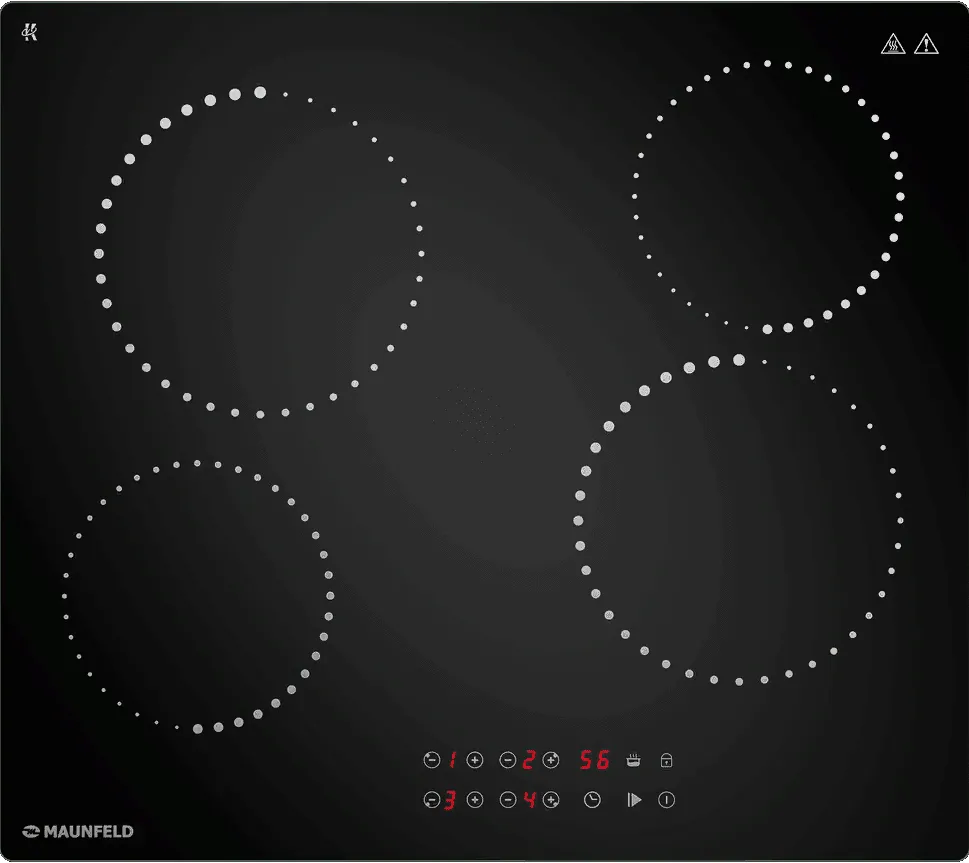 Фото товара: Maunfeld CVCE594PBK стеклокерамическая поверхность