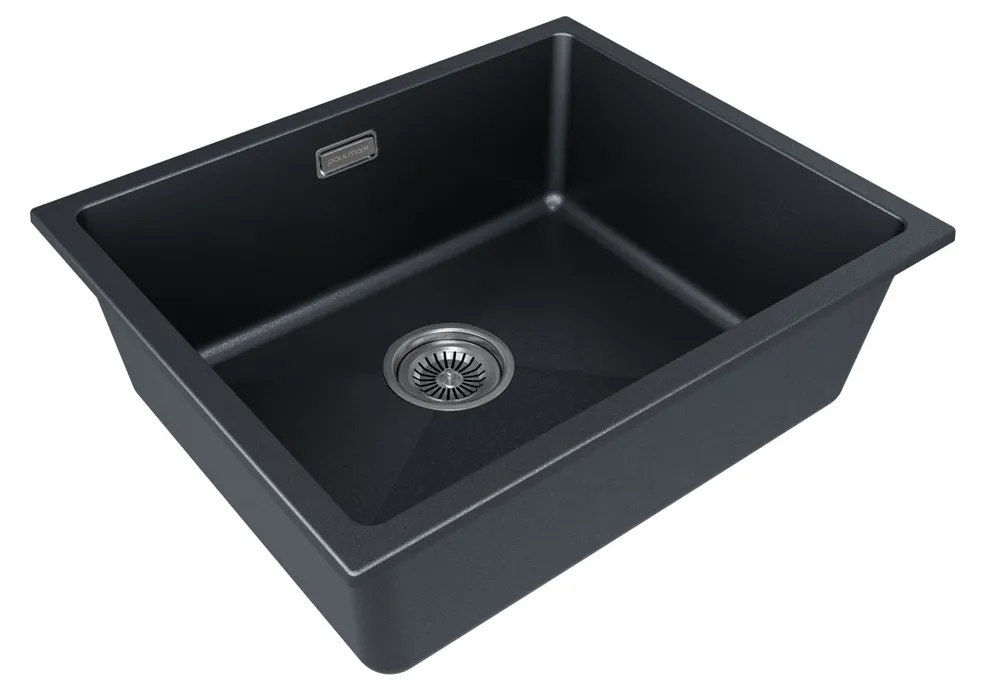 Детальное фото товара: Paulmark LUMI 55UNI, мойка, гранит, черный металлик