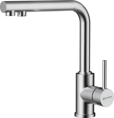 Фото товара: Omoikiri Nakagawa 2 Plus-BN, смеситель, нержавеющая сталь