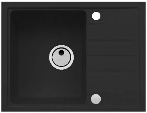 Фото товара: ALVEUS INTERMEZZO 30 GRANITAL DEEP BLACK-G90, мойка, гранит, темно-черный (в ком. с сифоном 1117292)