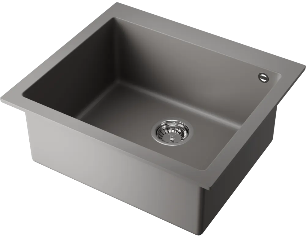 Детальное фото товара: Omoikiri Bosen 57A-GR, мойка, керамика, leningrad grey