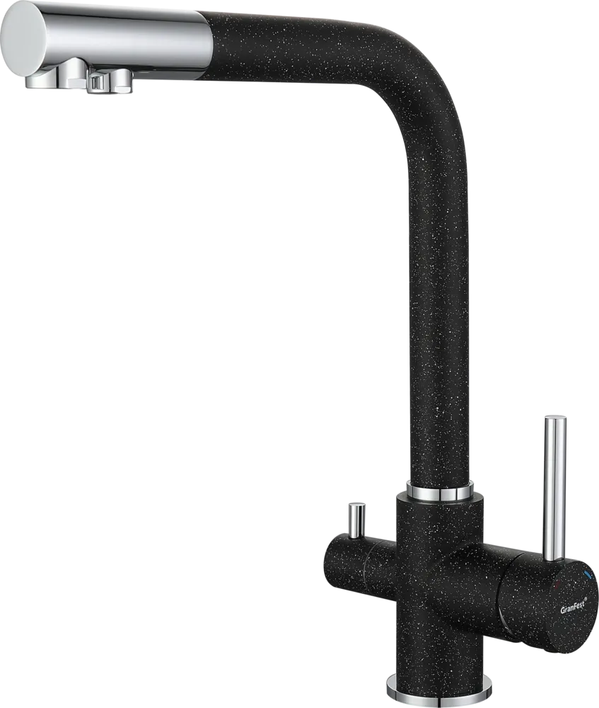 Фото товара: GranFest 3611, смеситель, мрамор, черный