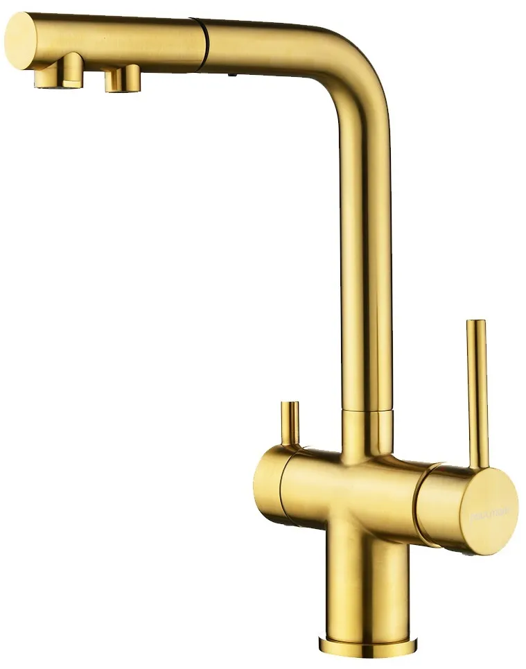 Фото товара: Paulmark SERPENTINE, смеситель, брашированное золото