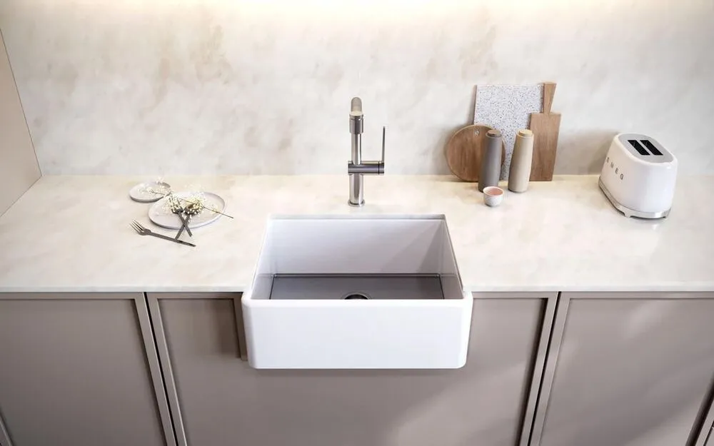 Фото товара: ALVEUS NEOCERAMIC, мойка, нержавеющая сталь, белый