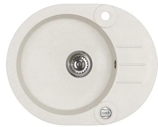 Фото товара: ALVEUS ROLL 40 GRANITAL ARCTIC-G11, мойка, гранит, белый (в комплекте с сифоном 1105246)