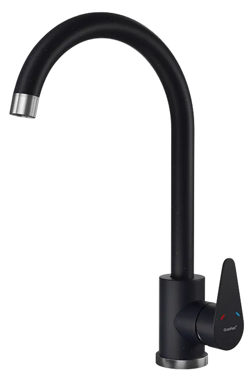 Фото товара: GranFest GF-Z-5412, смеситель, гранит, черный