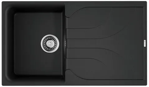 Фото товара: Omoikiri Yasugata 86-BL, мойка, гранит, черный